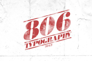 806 Typography: A Modern Display Font for Editorial Design