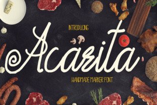 Acarita: A Handwritten Display Font for Web Design
