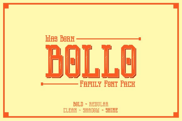 Bollo: A Vintage Display Font for Editorial Design