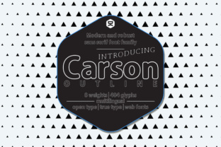 Carson Outline: A Modern Display Font for Your Brand