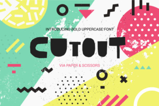 Cutout: A Bold Display Font for Web Design