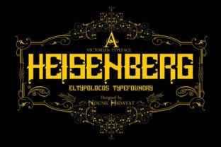 Heisenberg: A Victorian Display Font for Bold Campaigns