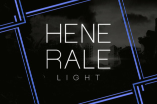 Henerale Light: A Modern Display Font for Marketers