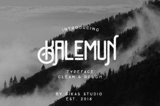 Kalemun Typeface: A Vintage Display Font for Editors