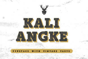 Kali Angke: A Vintage Display Font for Editors