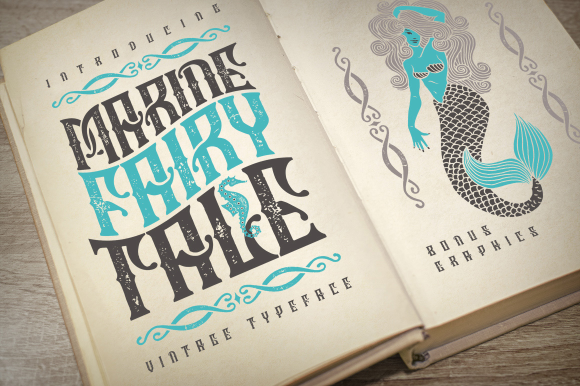 Marine Fairytale: A Vintage Display Font Review