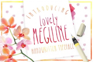 Megiline: A Handwritten Display Font for Small Business Branding