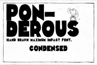 Ponderous Condensed: A Bold Display Font for Editorial Design