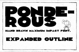 Ponderous Expanded: A Bold Display Font for Web Design