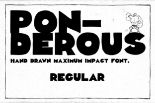 Ponderous Regular: A Bold Display Font for Small Business