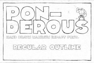 Ponderous Regular Outline: A Bold Display Font for Business