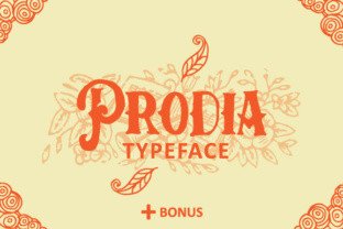 Prodia: A Victorian Display Font for Crafters