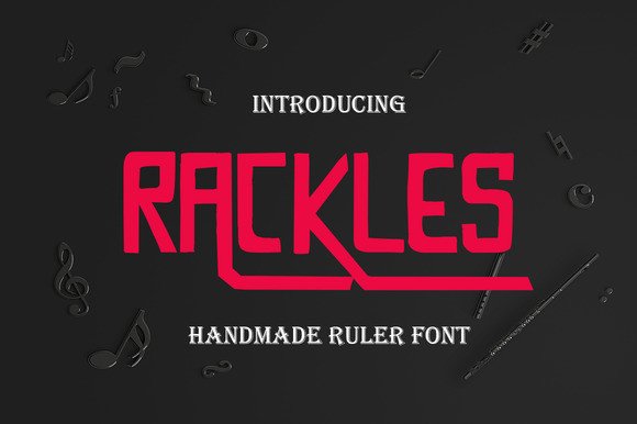 Rackless: A Handmade Display Font for Web Design