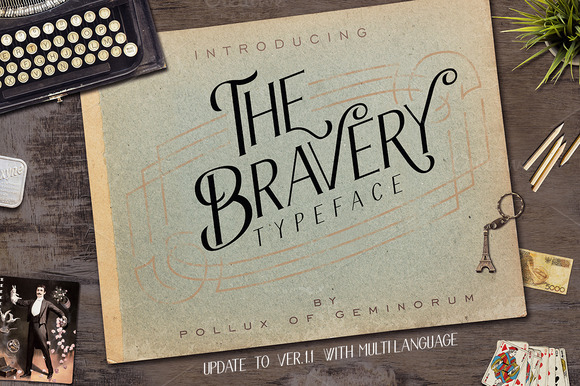 The Bravery: A Classic Display Font for Crafters