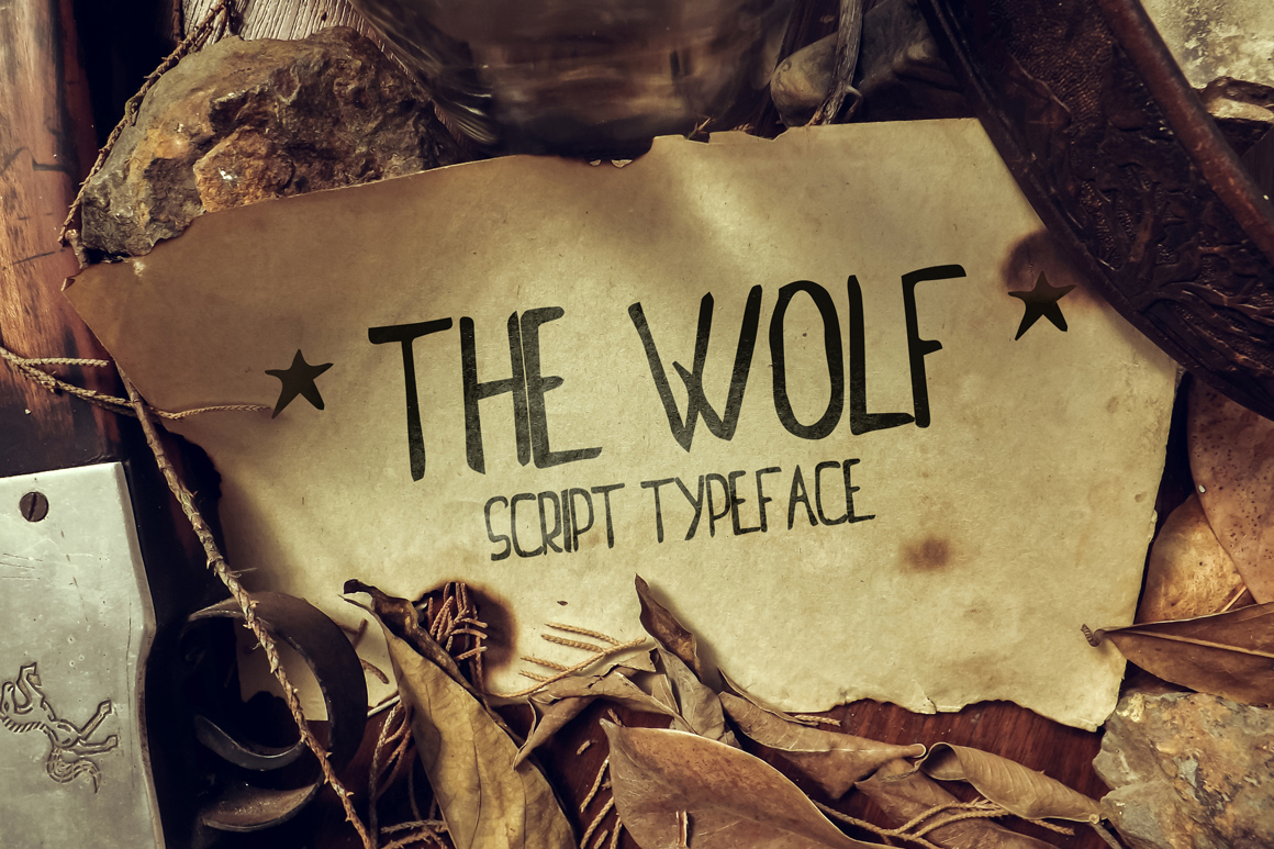The Wolf: A Handdrawn Display Font for Brand Identity