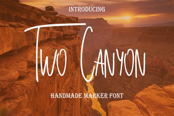 Two Canyon: A Playful Display Font for Your Brand