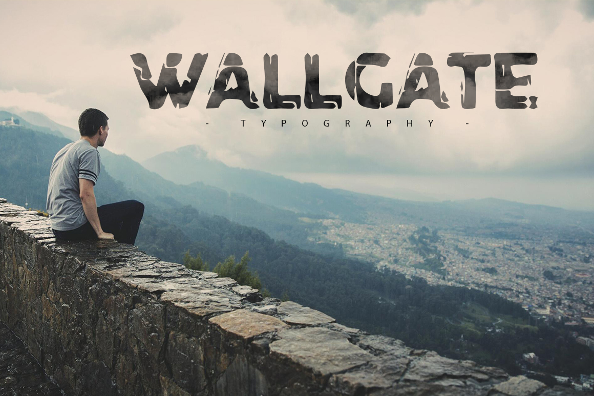 Wallgate: A Textured Display Font for Web Design